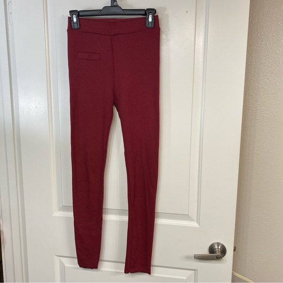JEGGOLOGY L/XL Cotton/Poly/Spandex Raw Ankle Leggings Preowned - Picture 1 of 12